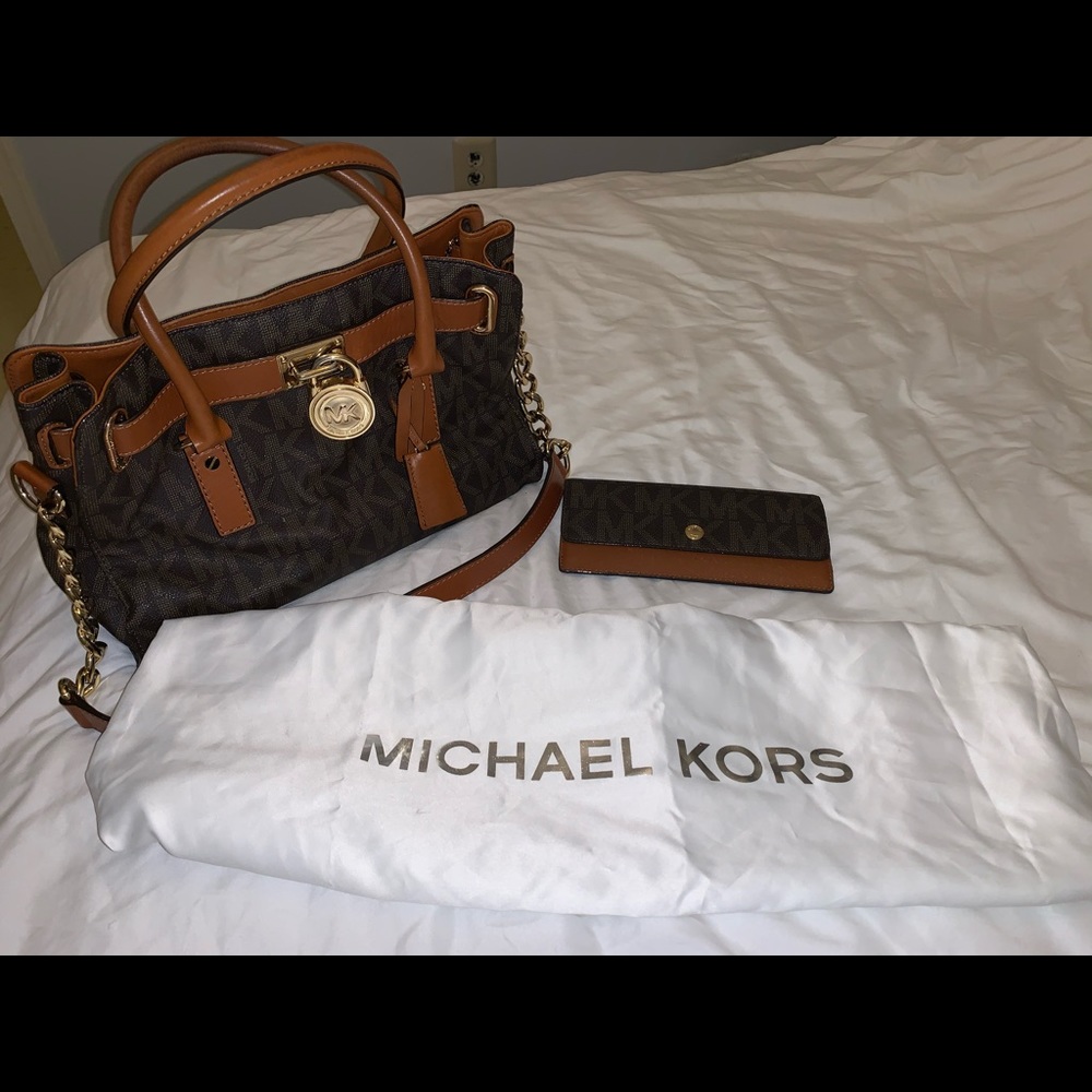 Michael Kors Medium Hamilton Satchel w/ Wallet